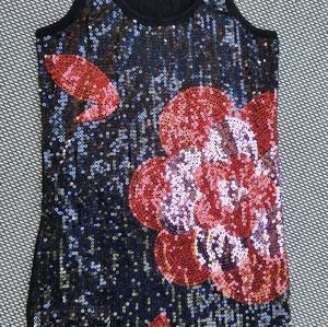 WOMENS TWENTY ONE SEQUINED TANK SZ. MED